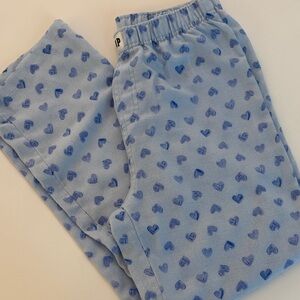 GAP Kids Light Blue Pajama Bottoms with Heart Print
